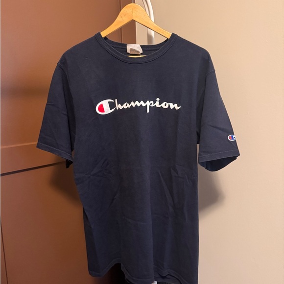 Champion Dark Blue Tee with Iconic Logo - Picture 1 of 1
